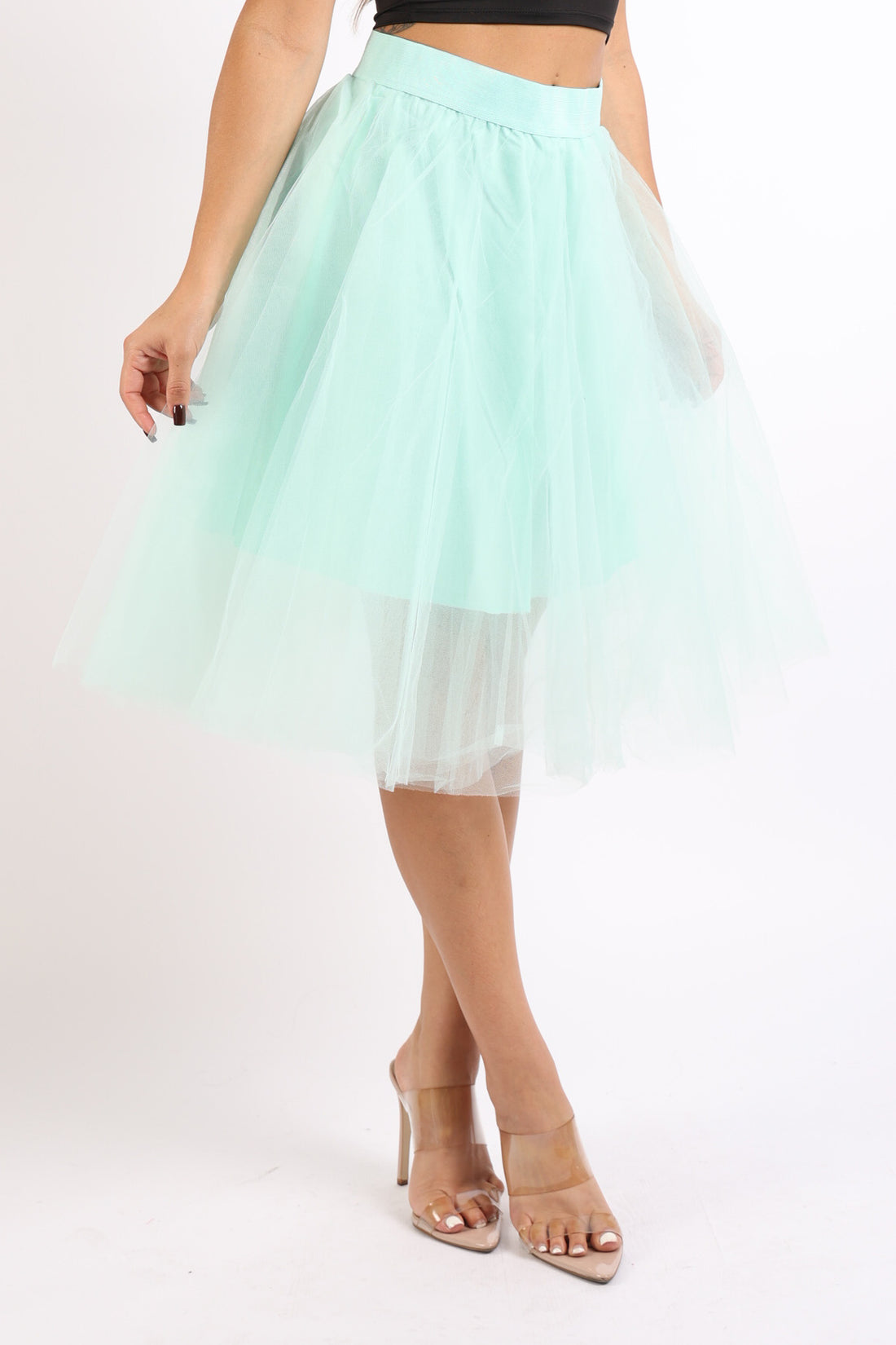 Tutu Tulle Knee Length Ballet Party Layers Skirt