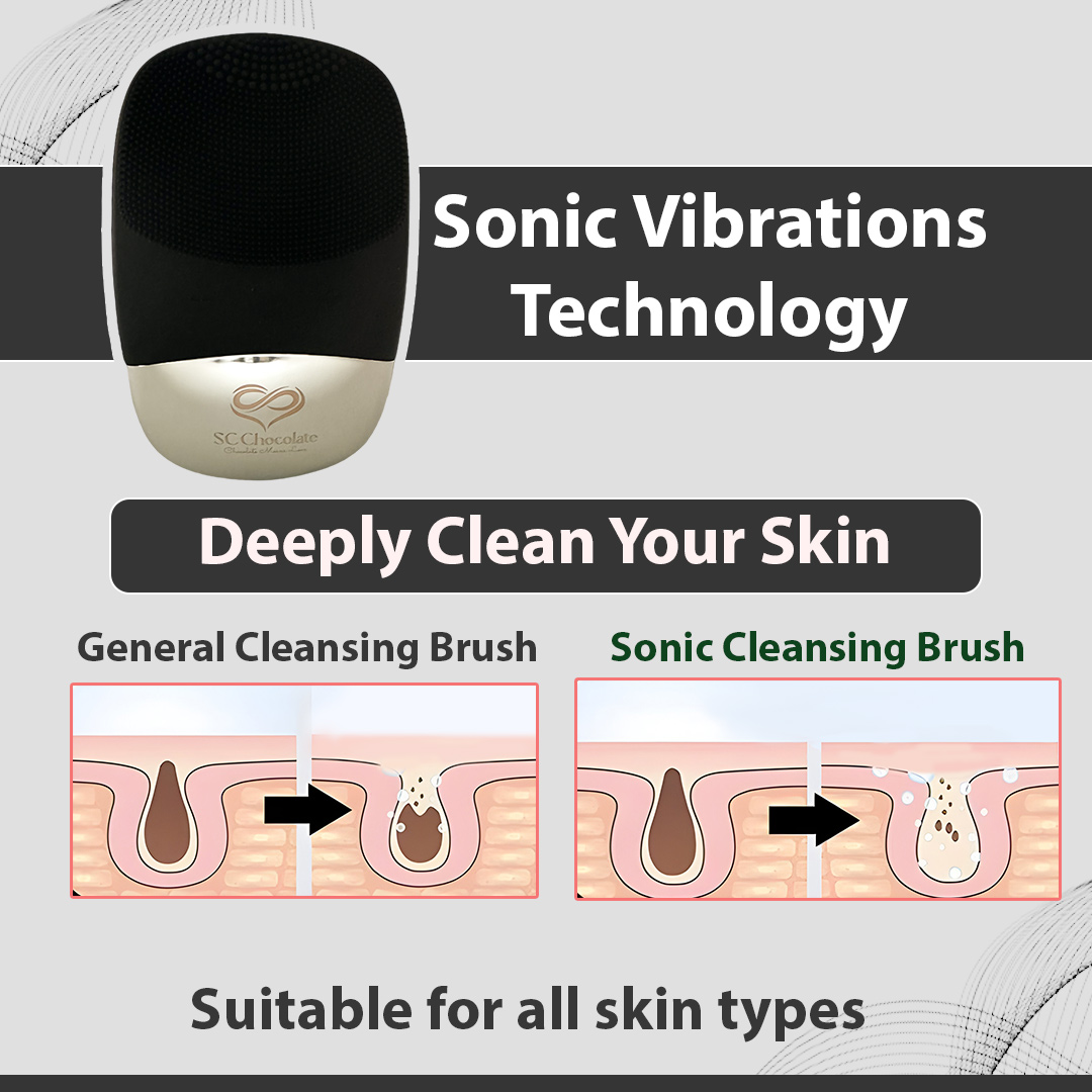 Electric Face Scrubber - Black - Image 6